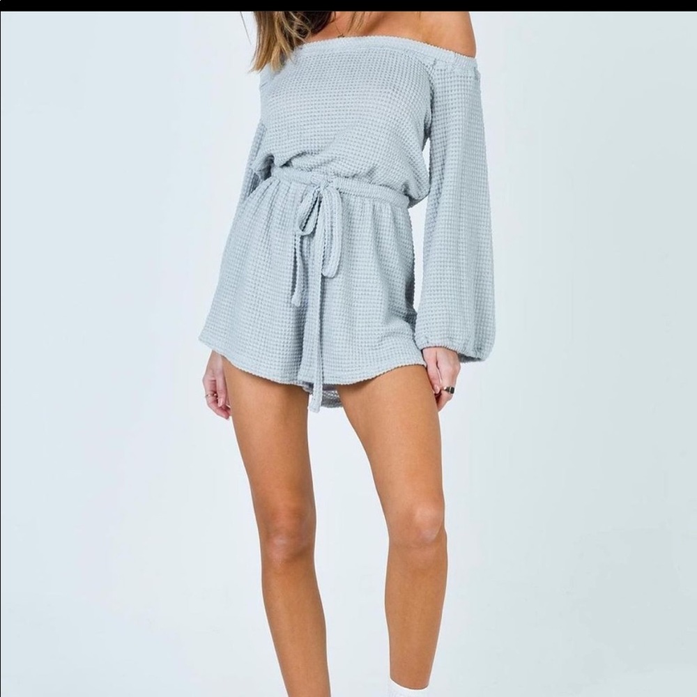 princess polly off shoulder romper